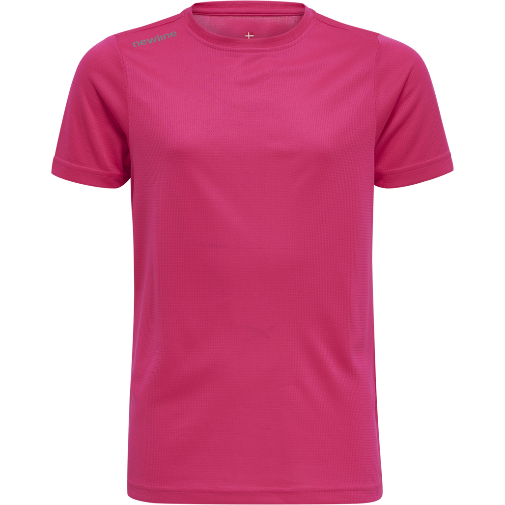 Newline Kids Core T‑Shirt – Pink Peacock kortærmet trænings‑T‑shirt til børn - Billede 4