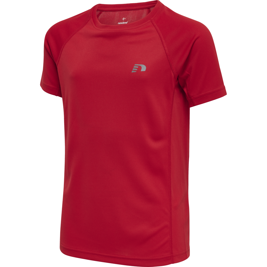 Newline Kids Core Running T‑Shirt – Tango Red kortærmet trænings‑T‑shirt til børn - Billede 2