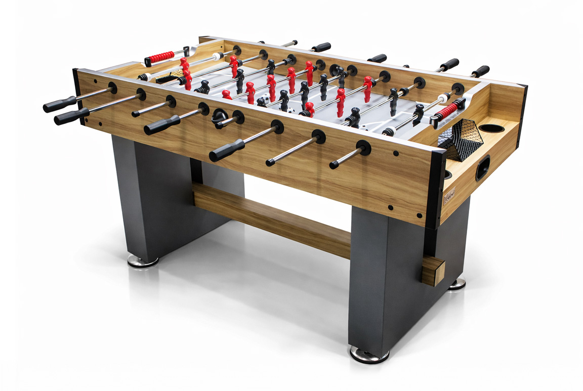Stanlord BOLOGNA Bordfodboldbord med kopholdere – Stilrent designerbord