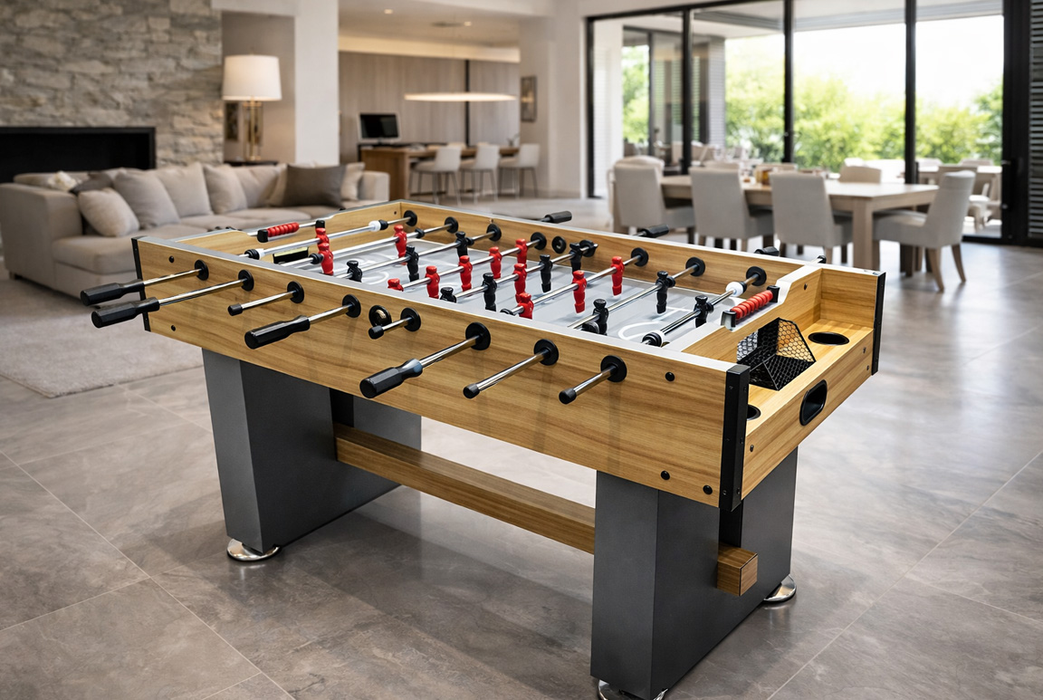 Stanlord BOLOGNA Bordfodboldbord med kopholdere – Stilrent designerbord - Billede 6