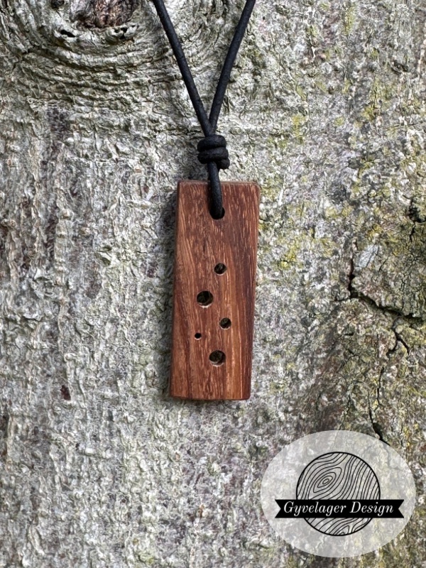Halskæde i TIGERWOOD - Billede 2